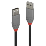Lindy Anthra Line - Cavo USB - USB (M) a USB (M) - USB 2.0 - 2 m - di forma rotonda - nero